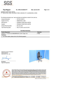 辦公椅廠家-MS8007美國BIFMA測試報告